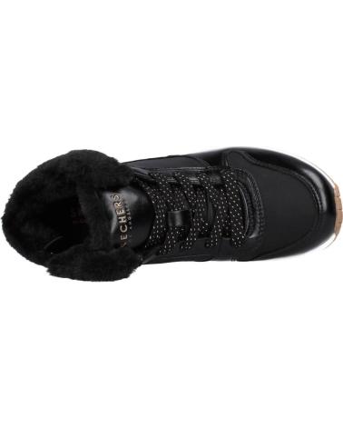 Botines de Niña SKECHERS UNO COZY ON AIR NEGRO