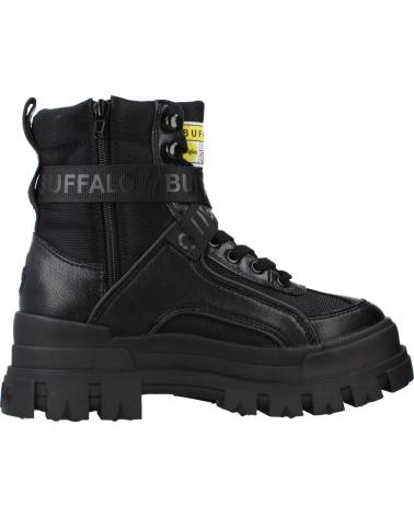 STIVALETTI BUFFALO ASPHA COM1 VEGAN NAPPA-NYLON NERI 1622077 NEGRO