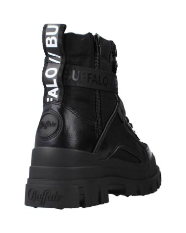 STIVALETTI BUFFALO ASPHA COM1 VEGAN NAPPA-NYLON NERI 1622077 NEGRO