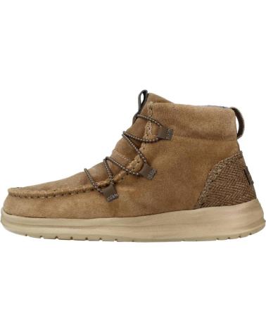 Bottines HEY DUDE  pour Homme ELOISE SUEDE  MARRON CLARO