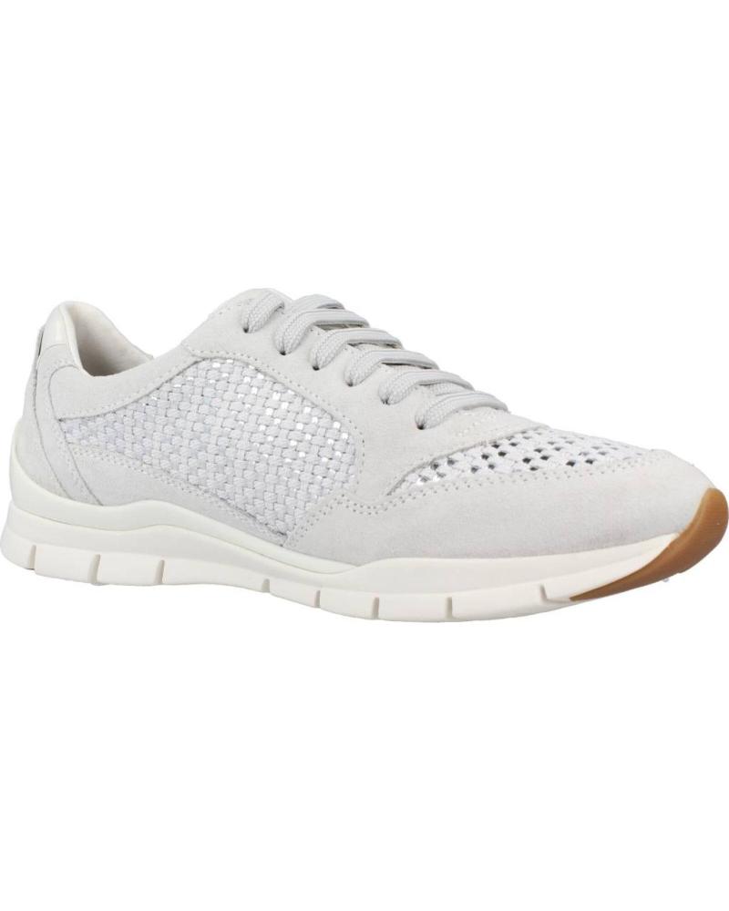 Geox D Plummery B – Scarpe Da Ginnastica Donna Traspiranti, Suola In Gomma, Chiusura Con Lacci