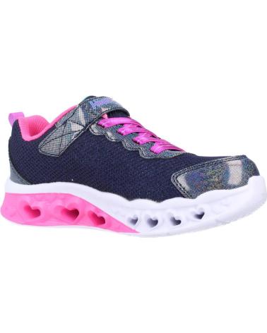 Deportivas de Niña SKECHERS FLUTTER HEART LIGHTS - BRIN AZUL