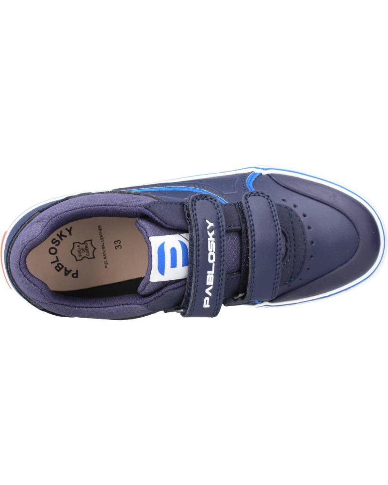 Sneakers Pablosky 970320 Pour Garçon - Conception Espagnole, Fermeture Velcro, Semelle Caoutchouc Antidérapante