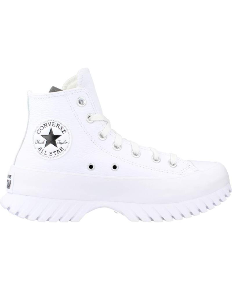Sportif CONVERSE  pour Femme CHUCK TAYLOR ALL STAR LUGGED 2 0 LEATHER  BLANCO