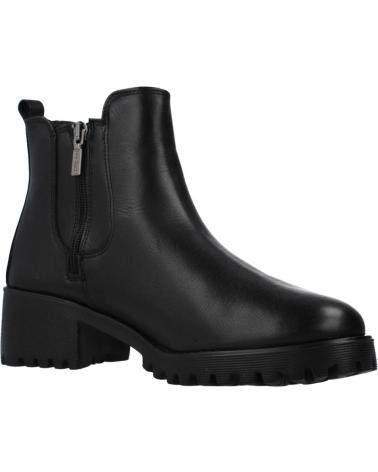 Botines de Mujer 24 HORAS BOTAS PIEL NEGRAS CONFORT MIST-S NEGRO
