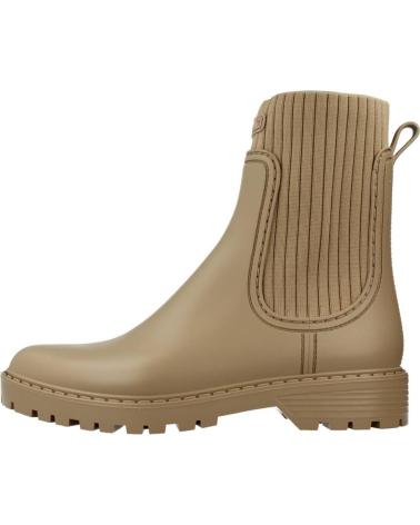 Botines de Mujer UNISA AYNAR F22 RIB MARRON CLARO