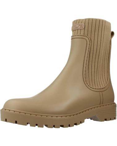 Botines de Mujer UNISA AYNAR F22 RIB MARRON CLARO