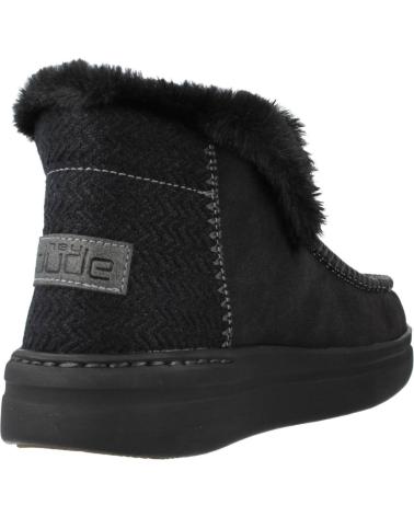 Botins de Mulher HEY DUDE DENNY GRIP NEGRO