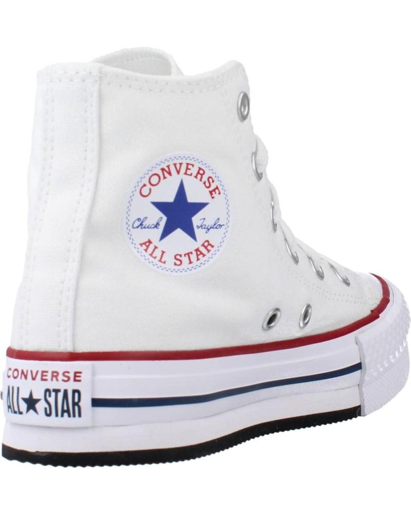 Zapatos De Nina CONVERSE BOTA PLATAFORMA NINO BLANCA