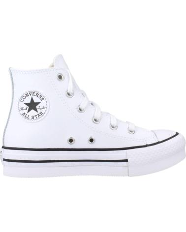 girl and boy Trainers CONVERSE CHUCK TAYLOR ALL STAR LIFT PLATFORM LEATHER  BLANCO