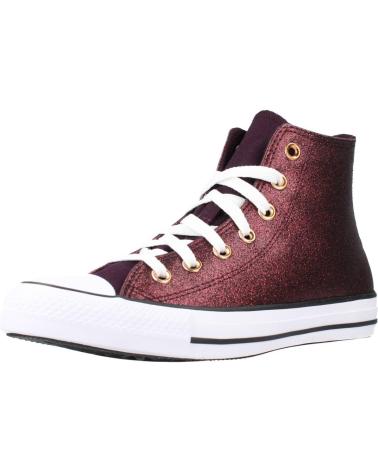 Deportivas CONVERSE  de Mujer CHUCK TAYLOR ALL STAR FOREST GLAM HI  BURDEOS