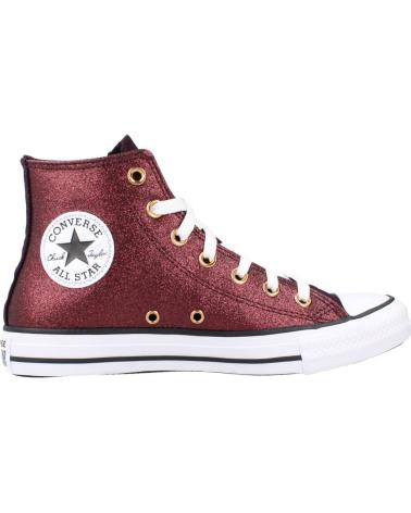 Deportivas CONVERSE  de Mujer CHUCK TAYLOR ALL STAR FOREST GLAM HI  BURDEOS