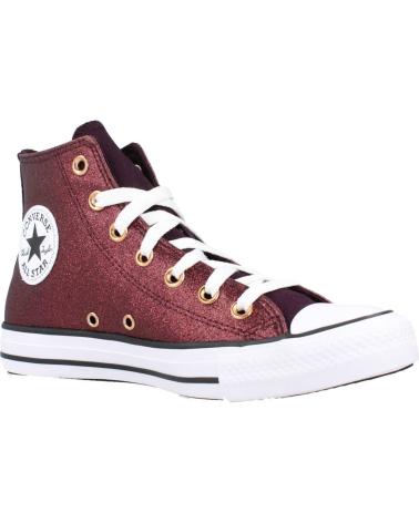 Deportivas CONVERSE  de Mujer CHUCK TAYLOR ALL STAR FOREST GLAM HI  BURDEOS