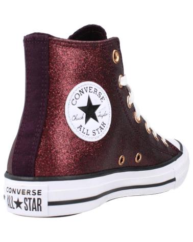 Deportivas CONVERSE  de Mujer CHUCK TAYLOR ALL STAR FOREST GLAM HI  BURDEOS