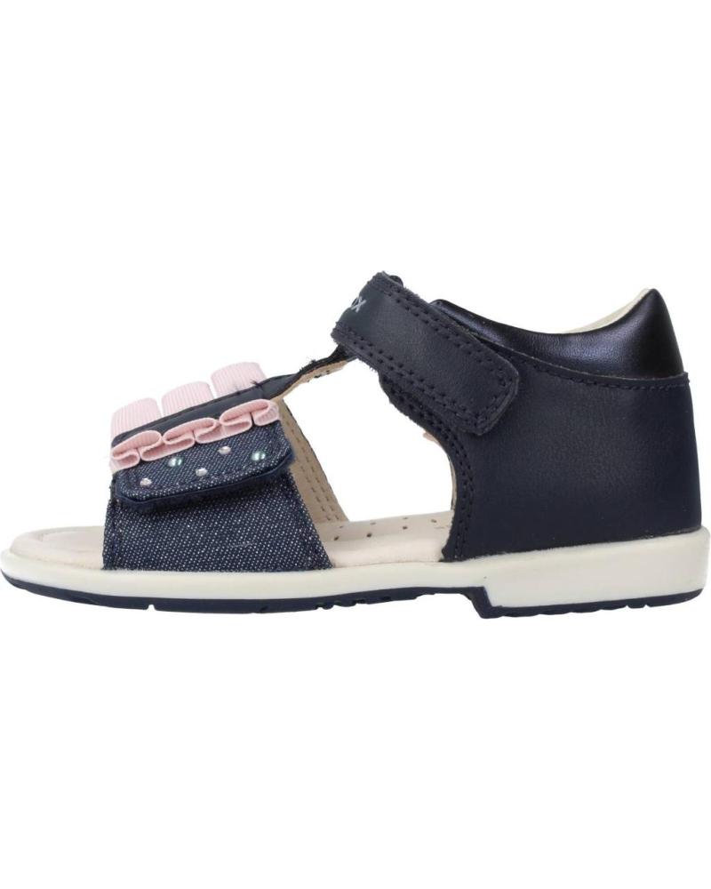 Geox ELTHAN GIRL - Sandalias - Navy/silver/azul Marino