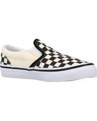 Esportes  VANS OFF THE WALL  de Menina e Menino CLASSIC SLIP-ON CHECKERBOARD  BLANCO