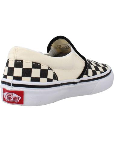 Esportes  VANS OFF THE WALL  de Menina e Menino CLASSIC SLIP-ON CHECKERBOARD  BLANCO