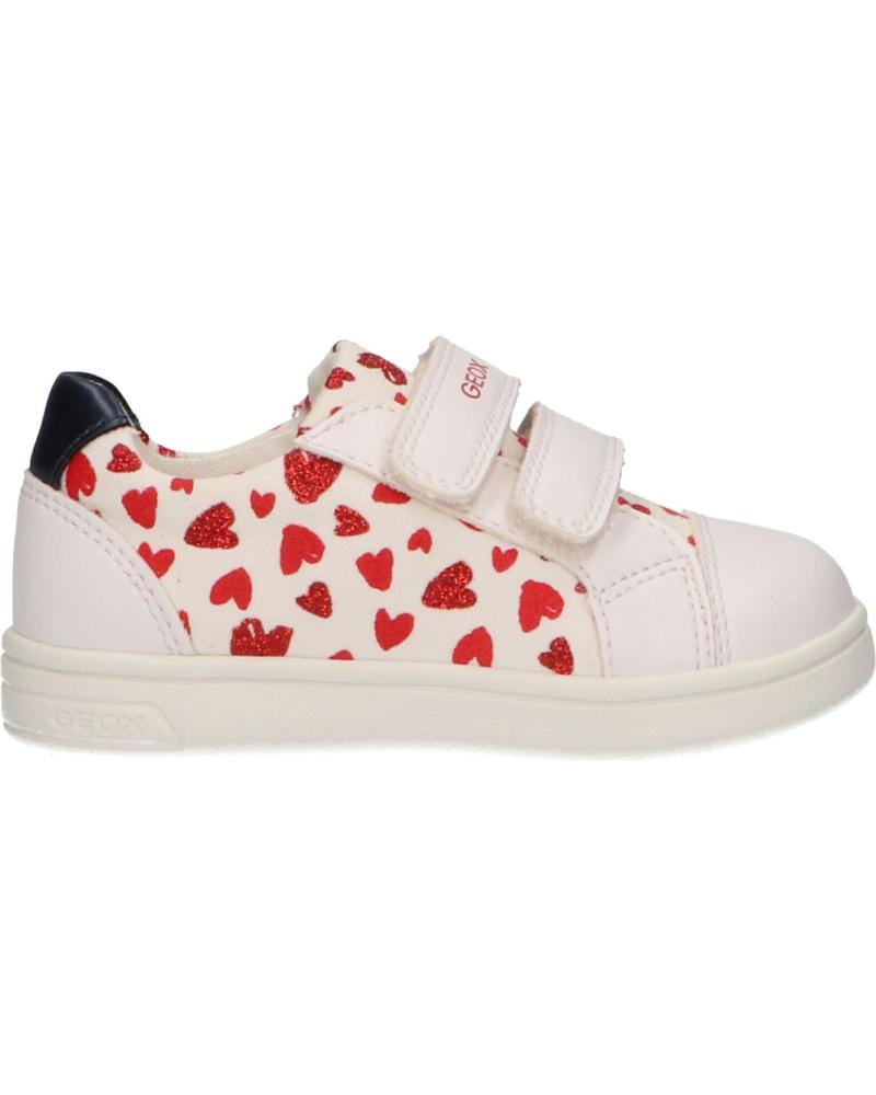 girl Trainers GEOX B921WE 0AW54 B DJROCK C0050 WHITE