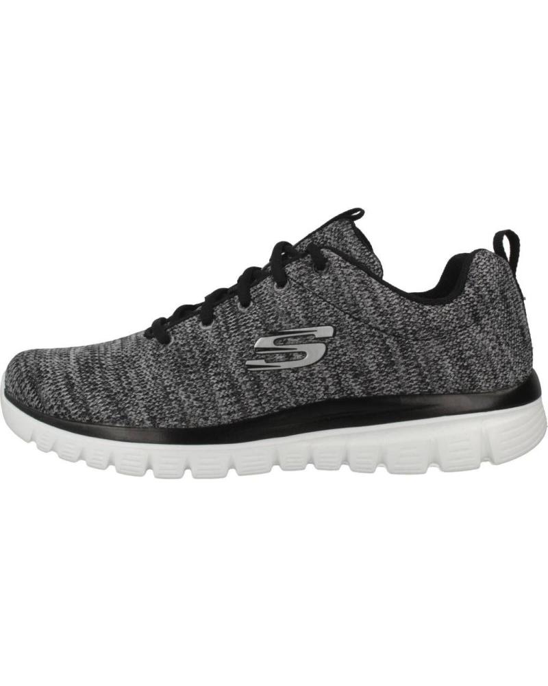 Woman Trainers SKECHERS GRACEFUL TWISTED FORTUNE  NEGRO