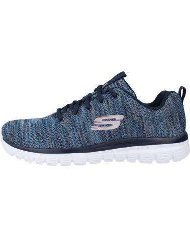 Woman Trainers SKECHERS GRACEFUL TWISTED FORTUNE  AZUL