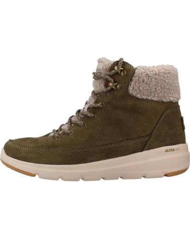 Woman Mid boots SKECHERS GLACIAL ULTRA WOODLANDS  VERDE
