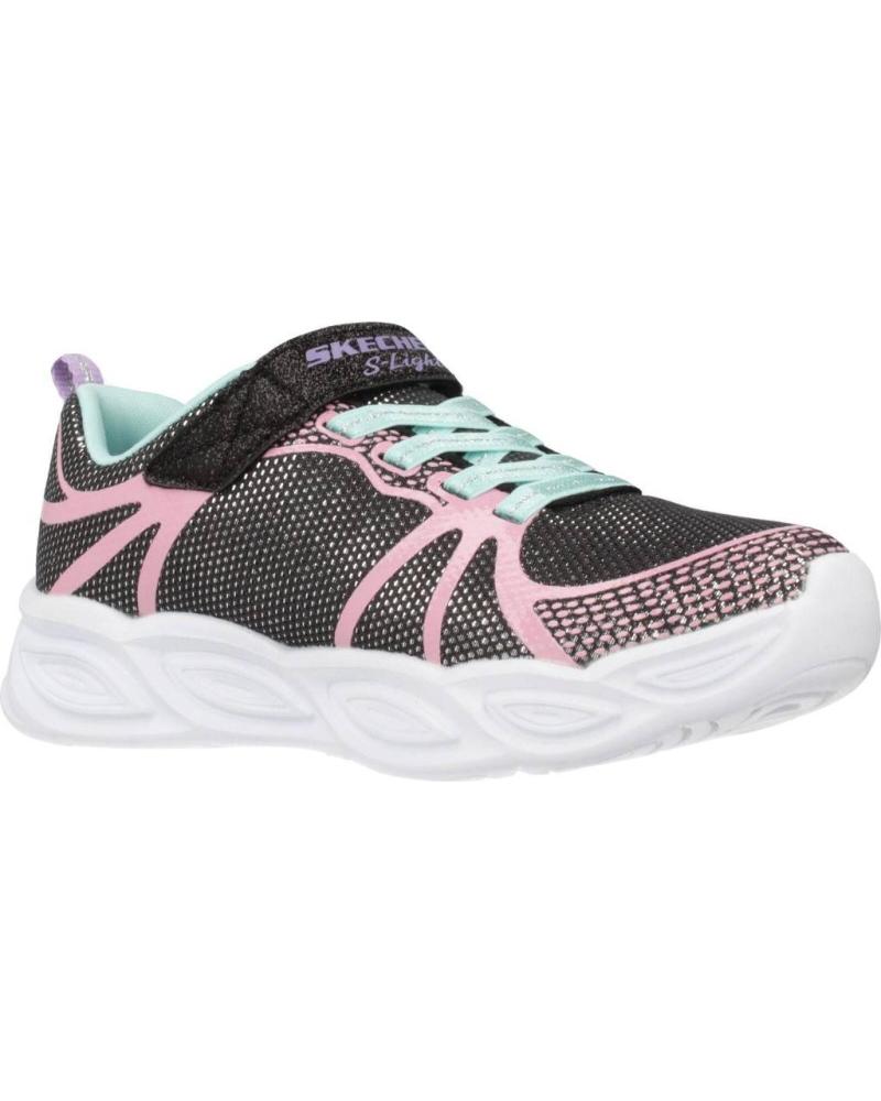 Trainers-De-Niña-SKECHERS-SHIMMER-BEAMS-SPORTY-GLOW-NEGRO