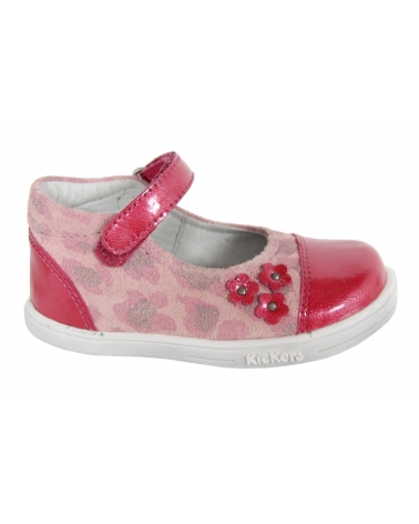 Chaussures KICKERS  pour Fille 413500-10 TREMIMI  ROSE LEOPARD