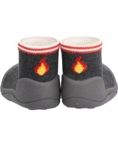 ATTIPAS BABY SHOES FIREFIGHTERS CHARCOAL FI010 NEGRO