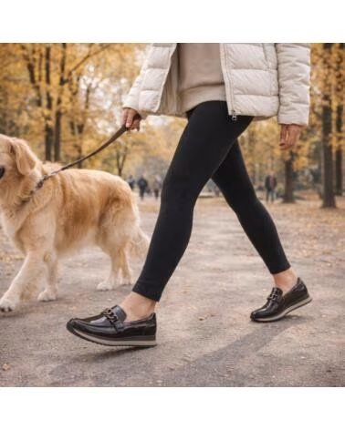 MOCASSINS VEGAN POUR FEMMES JANA 24766 NEGRO