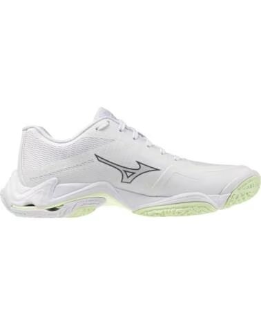 MIZUNO WAVE LIGHTNING ELITE HANDBALL AND VOLLEYBALL SHOES IN WHITE BLANCO
