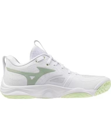 CHAUSSURES MIZUNO WAVE MOMENTUM ELITE POUR HANDBALL ET VOLLEYBALL BLANCO