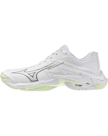 MIZUNO WAVE LIGHTNING ELITE HANDBALL AND VOLLEYBALL SHOES IN WHITE BLANCO