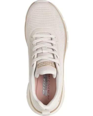 SKECHERS Zapatillas Bob Flex en color blanco para mujer BLANCO
