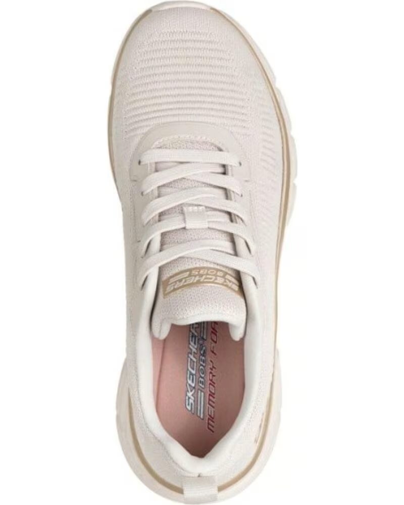 SKECHERS Zapatillas Bob Flex en color blanco para mujer BLANCO
