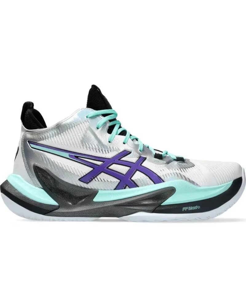 ASICS ZAPATILLAS METARISE 2 PLATA Y MORADO PLATINO PURO-VERDE PINO-VERDE STRIKE-NEGRO