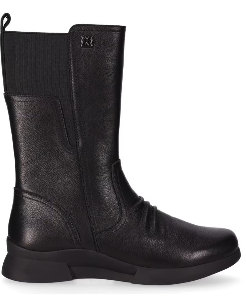 CHIKA10 RE JACARANDA 04 BOTAS DE PIEL NEGRAS PARA MUJER NEGRO-BLACK