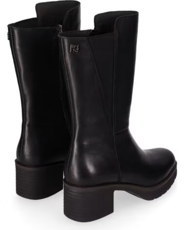 CHIKA10 RE NENUFAR 01 BOTAS DE COURO PARA MULHER NEGRO-BLACK