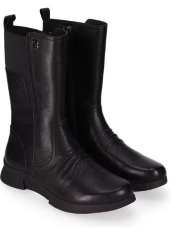CHIKA10 RE JACARANDA 04 BOTAS DE PIEL NEGRAS PARA MUJER NEGRO-BLACK