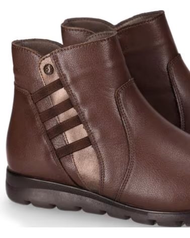 CHIKA10 ST AZULADO 02 BOTTINES CUIR PLAT MARRON MARRON-BROWN
