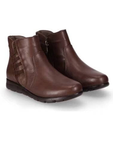 CHIKA10 ST AZULADO 02 BOTTINES CUIR PLAT MARRON MARRON-BROWN