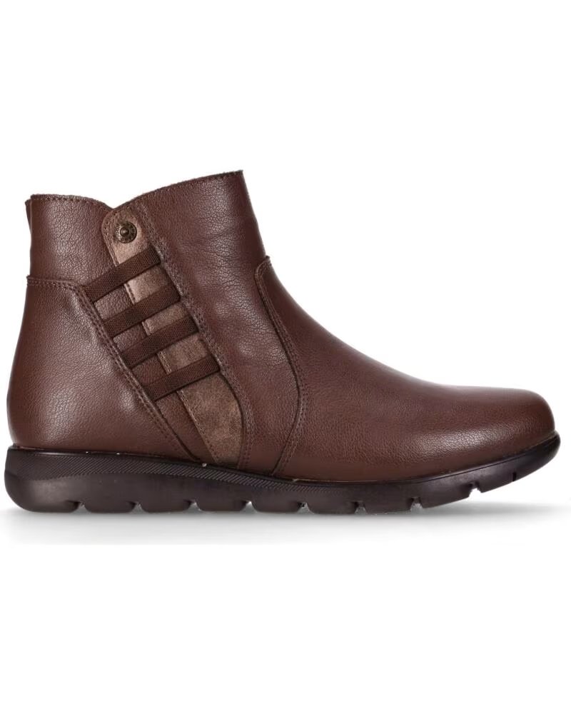 CHIKA10 ST AZULADO 02 BOTTINES CUIR PLAT MARRON MARRON-BROWN