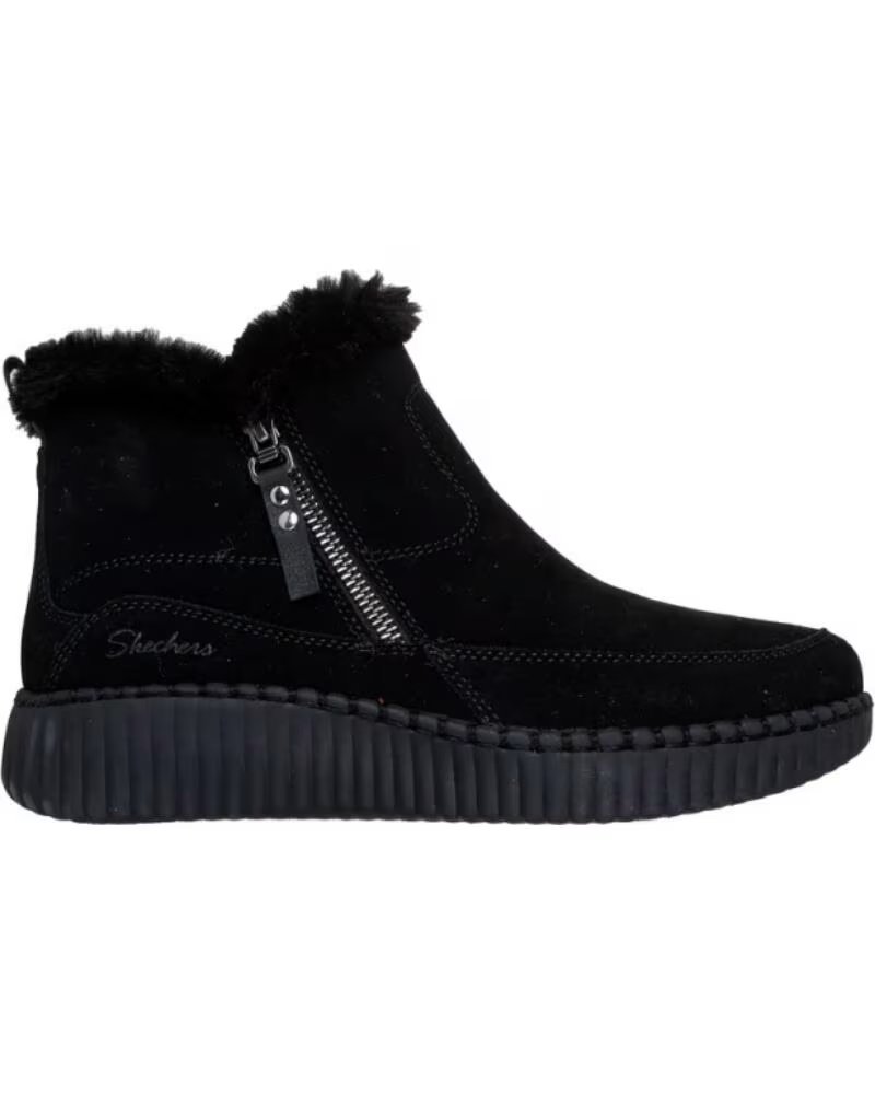 SKECHERS STIVALETTI BASSI WILSHIRE BLVD - FRESH ZIP NERO NEGRO