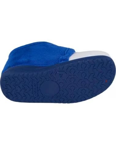 SEVILLAS Pantufla botin infantil Real Madrid blanco y azul BLANCO
