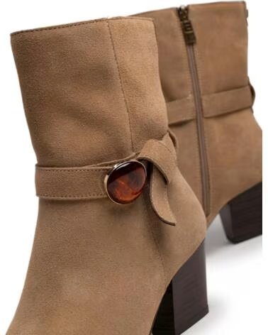 BOTTINES À TALONS MTNG 55998 BEIGE