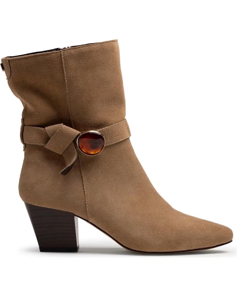 BOTTINES À TALONS MTNG 55998 BEIGE