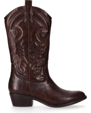 CHIKA10 ISKIA 04 BOTAS DE MUJER ESTILO COWBOY EN MARRÓN MARRON-BROWN