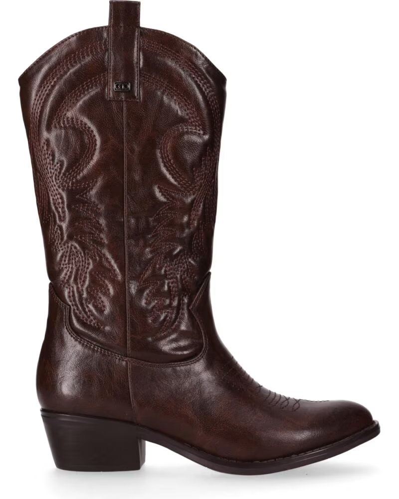 CHIKA10 ISKIA 04 BOTAS DE MUJER ESTILO COWBOY EN MARRÓN MARRON-BROWN