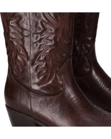CHIKA10 ISKIA 04 BOTAS DE MUJER ESTILO COWBOY EN MARRÓN MARRON-BROWN