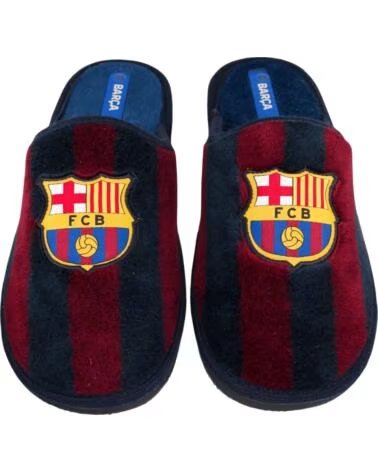 SEVILLAS PANTUFLA INFANTIL FC BARCELONA DE ALGODON CON SUELA EVA ANTIDESLIZANTE AZUL