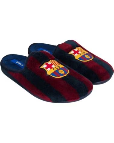SEVILLAS KIDS FC BARCELONA COTTON SLIPPER WITH NON-SLIP RUBBER SOLE BLUE AZUL